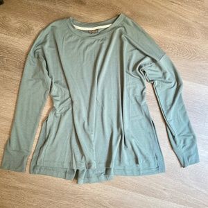 'Wonderly Studio' Teal Long Sleeve Sweater